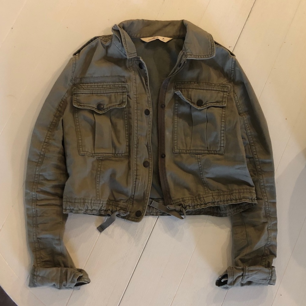 Hollister Army Green Jacket